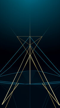 Muted Blue Parallel Lines