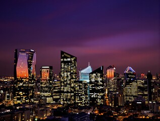 Obraz premium city at night