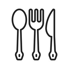 Cutlery icon vector image. Suitable for mobile apps, web apps and print media.