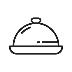 Dish icon vector image. Suitable for mobile apps, web apps and print media.