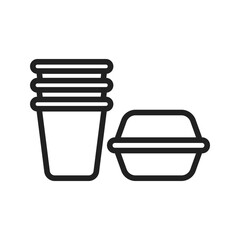 Disposable icon vector image. Suitable for mobile apps, web apps and print media.