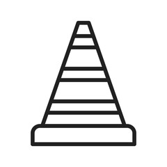 Traffic Cone icon vector image. Suitable for mobile apps, web apps and print media.