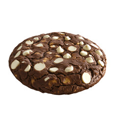 Fototapeta premium a chocolate cookie with white chocolate chips on top