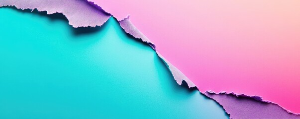 Obraz premium Torn abstract background concept. Colorful paper texture with layered torn edges creating a vibrant visual effect.