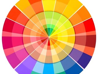 color wheel isolated on white background