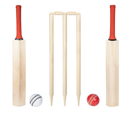 Cricket Bat, Ball & Stamp