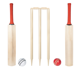 Cricket Bat, Ball & Stamp