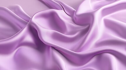 Fototapeta premium Draped Lavender Silk Fabric Showing Soft Waves