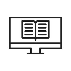 Online Course icon vector image. Suitable for mobile apps, web apps and print media.