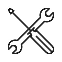 Work Tools icon vector image. Suitable for mobile apps, web apps and print media.