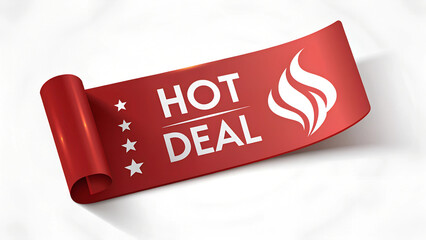 Red banner, white text, "HOT DEAL"