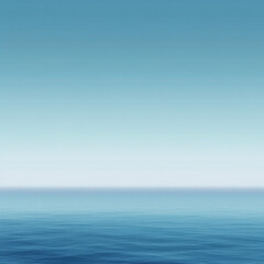Obraz premium Gradient Background in Blue and White sea and sky Horizon Scene