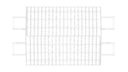 3D illustration of truck weight scale