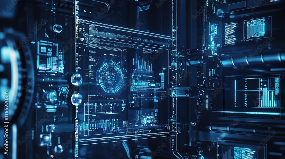 Poster digital interface for factory automation tools in high-tech environment