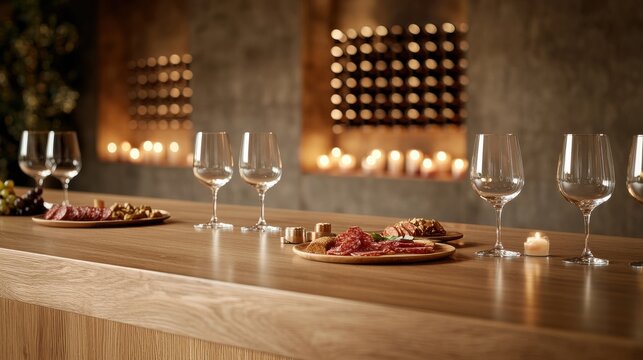 Wine tasting event elegant restaurant food and drink cozy atmosphere close-up view culinary experience