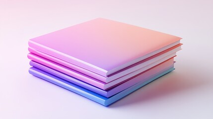 Stack of Pastel Books