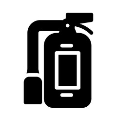 Icon Fire Extinguisher With Style Glyph