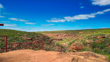 Breathtaking aerial perspective of Z Bend, a unique canyon feature in Kalbarri National Park