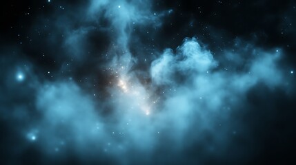 Obraz premium Celestial Nebula Glowing Stars Cosmic Dust