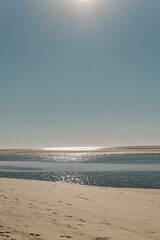 Middle of th day sun shining on the Atlantic