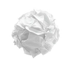Obraz premium a white ball of paper on a transparent background