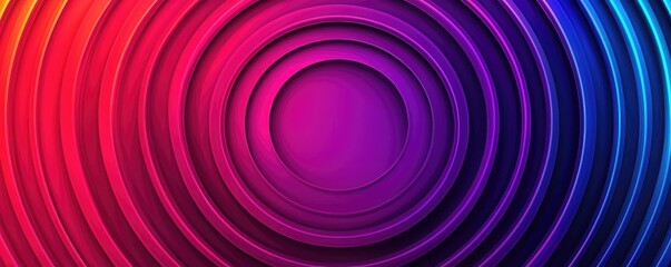 Obraz premium Circles abstract background concept. Colorful concentric circles creating a vibrant and dynamic visual effect.