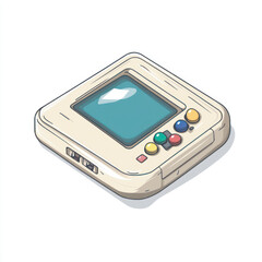 side view of a minimalist stick console game