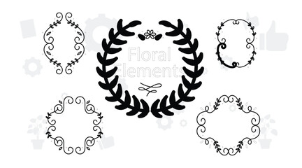 Botanic set of detailed various flowers and brunch. Luxury vintage floral collection for wedding invitation, wallpaper art or save the date card. Botanical vector illustration