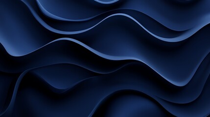 Obraz premium Abstract Dark Blue Wave Pattern Background Design