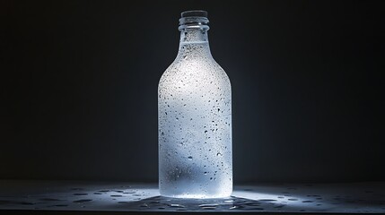Cold Water Bottle with Condensation
