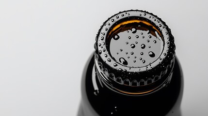 Close-up of a Wet Bottle Cap