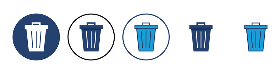 Trash icon vector. trash can icon. delete icon vector. garbage