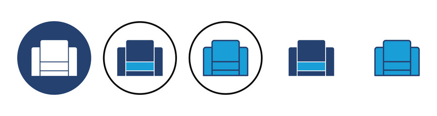 Sofa icon vector. sofa icon illustration