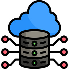 Cloud Database Icon