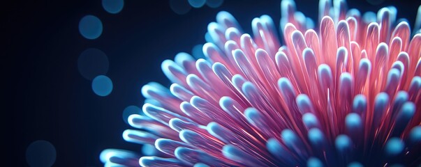 Obraz premium Fireworks abstract background concept. A vibrant close-up of a colorful plant, showcasing intricate details and textures.