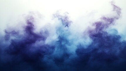 Obraz premium Abstract Blue and Purple Swirling Smoke Clouds