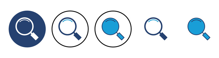 Search icon vector. search magnifying glass icon
