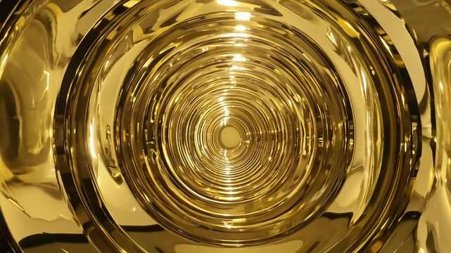 Golden mirror vortex wedding backdrop video