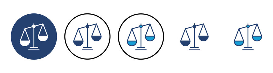 Scales icon vector. Law scale icon. Scales vector icon. Justice