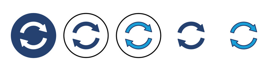 Refresh icon vector. Reload icon vector. Update icon.