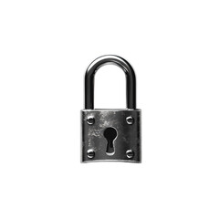 Naklejka premium a metal padlock with a keyhole on it