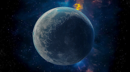 Obraz premium Colorful deep space. Universe concept background. Fiery explosion in space. Abstract illustration of universe.