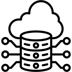 Cloud Database Icon