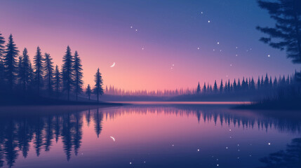 Fototapeta premium A vibrant yet simple pastel landscape of a sunny meadow, with fluffy white clouds in a light blue sky. Gentle green grass sways in the wind, dotted with colorful wildflowers. A single butterfly flutte