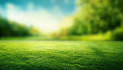 Naklejka premium Nature blurred green summer Background
