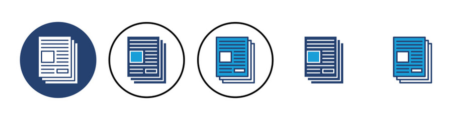 Newspaper icon vector. news paper vector sign