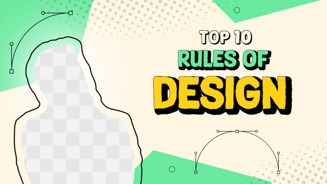Attractive and eye-catchy Editable YouTube thumbnail design, creative YouTube thumbnail design layout with abstract shapes