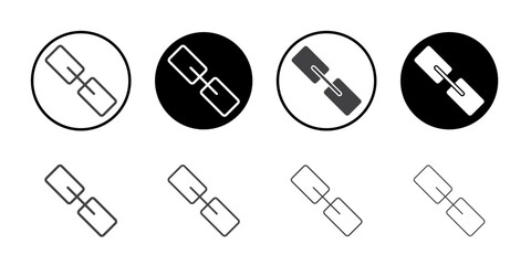 Chain symbol icon simple vector symbol