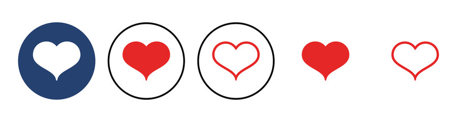 Love icon vector. Heart icon vector. Like icon vector.