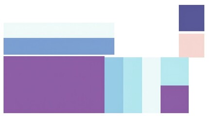 Fototapeta premium Abstract color block image featuring purple, blue, and pastel shades ideal for website backgrounds, presentations, or design projects.